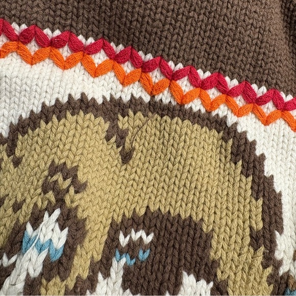 Genuine Kids From Osh Kosh Brown Elephant Sweater Size 4T - Picture 4 of 7